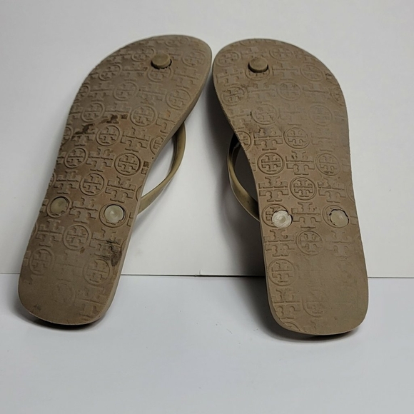 Tory Burch Women's Orange Flip Flop Sandals Size 5 Casual Summer - Picture 7 of 7